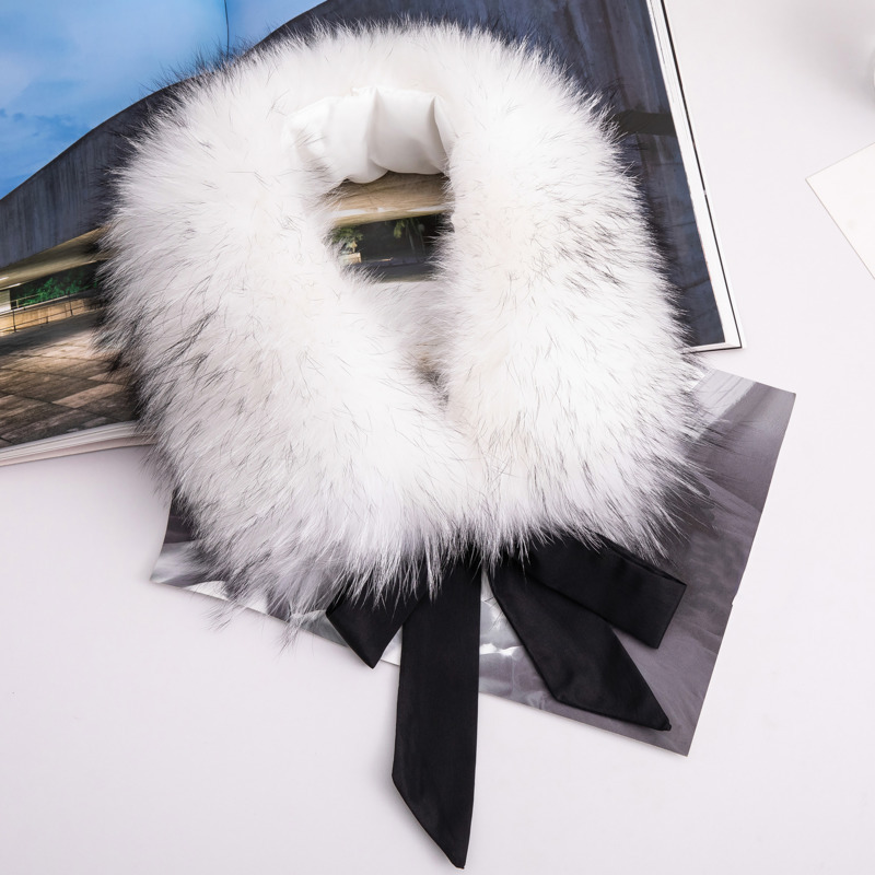 Real Raccoon Fur Collar Winter - Gold 6138 review and price