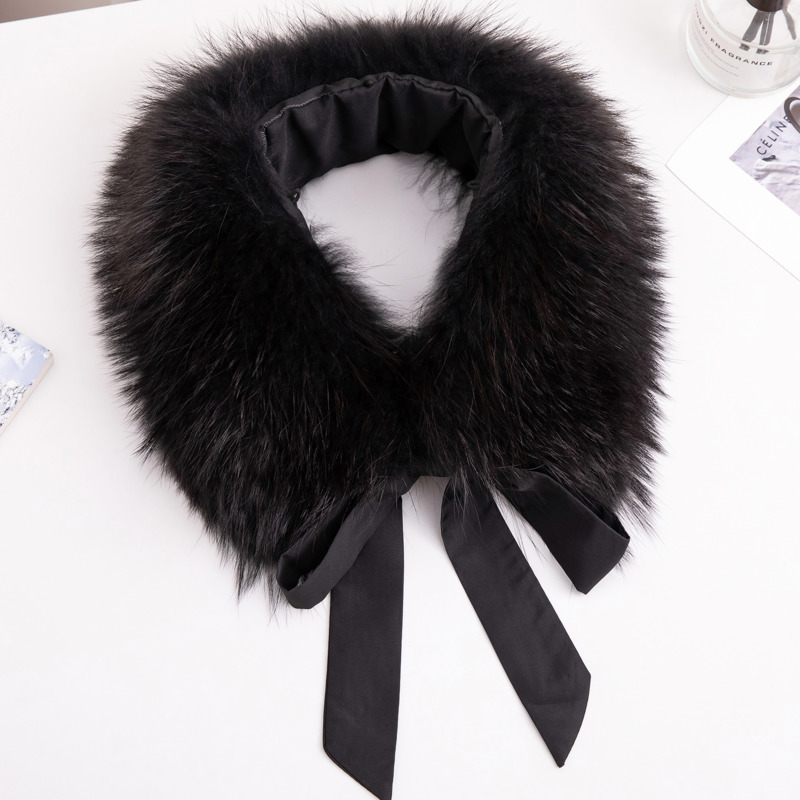 Real Raccoon Fur Collar Winter - Gold 6138 review and price